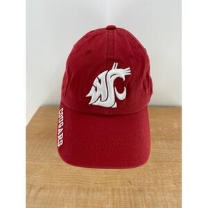 Washington State Cougars Hat Captivating Men's Adjustable Crimson NCAA